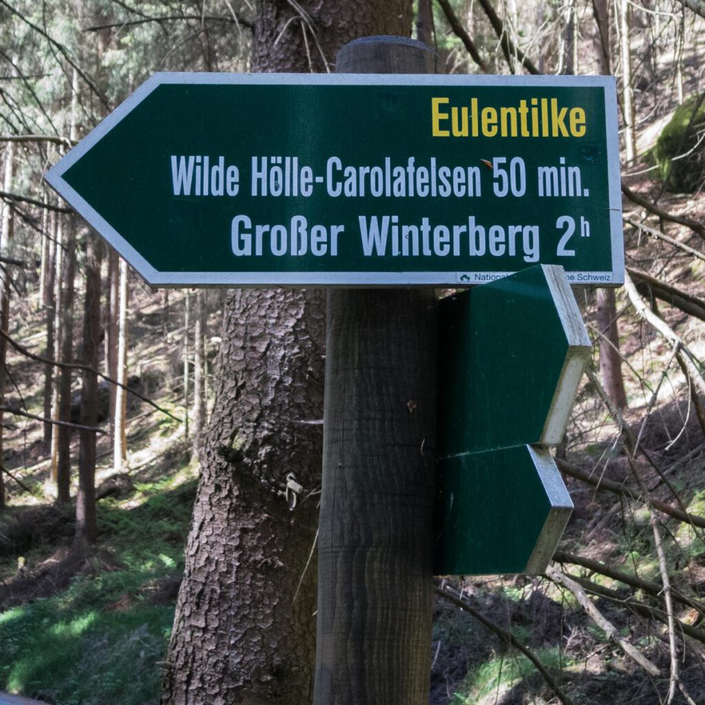 Wegweiser Eulentilke