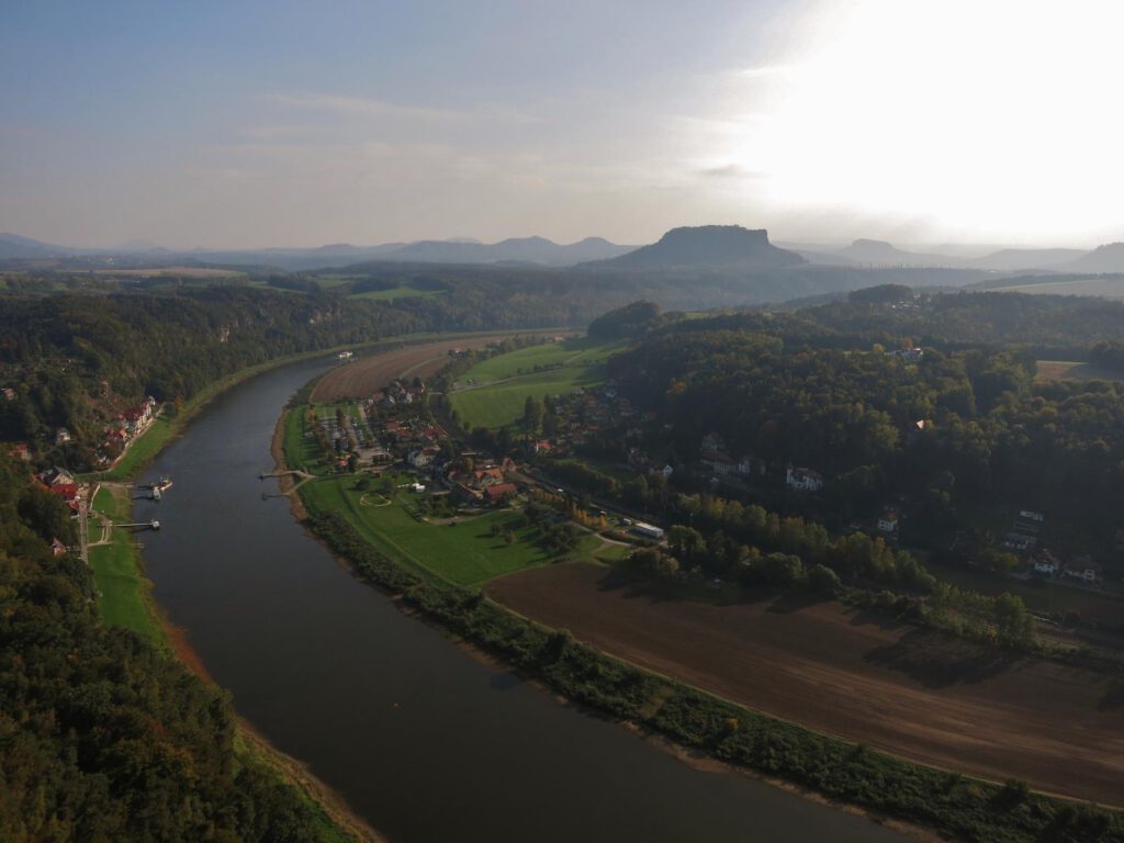 Die Elbe von oben 