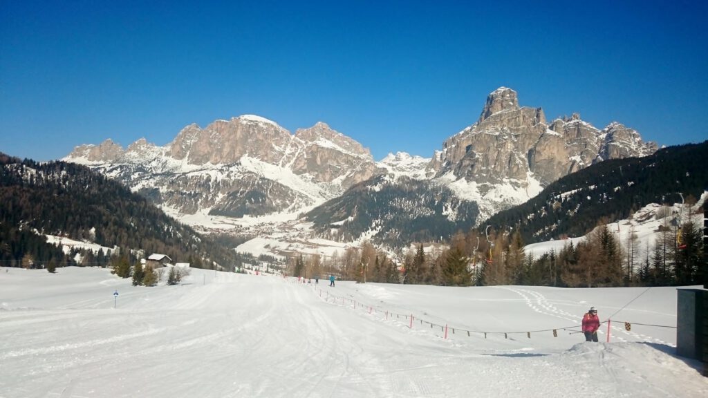 Im Skigebiet Alta Badia