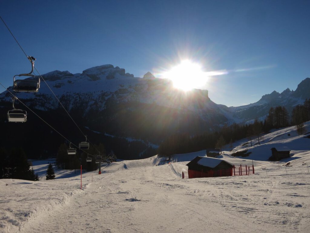 Wir haben mal eine Piste für uns ganz alleine. Irre.