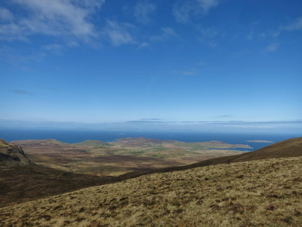 Quiraing Blick Richtung Äußere Hebriden