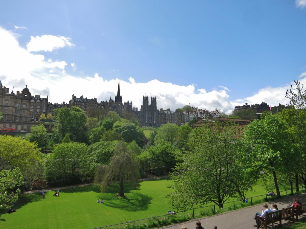 Blick zum Edinburgh Castle