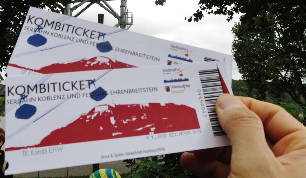 Tickets Seilbahn Koblenz