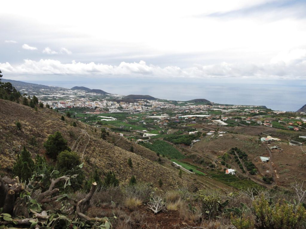 Blick über die Küste bei Los Llanos und Tazacorte