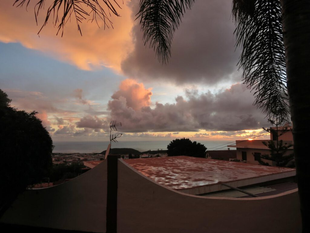 Sonnenuntergang über Los Llanos