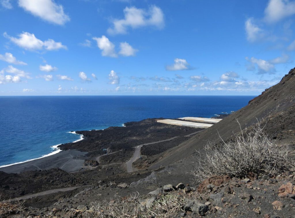 Bananenfelder, Küste, Lava - Süden La Palma