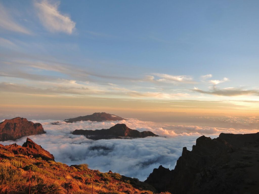  Sonnenuntergang auf dem Roque de los Muchachos 