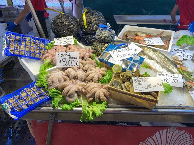 Fischmarkt Rialtomarkt Sehenswürdigkeiten Venedig 