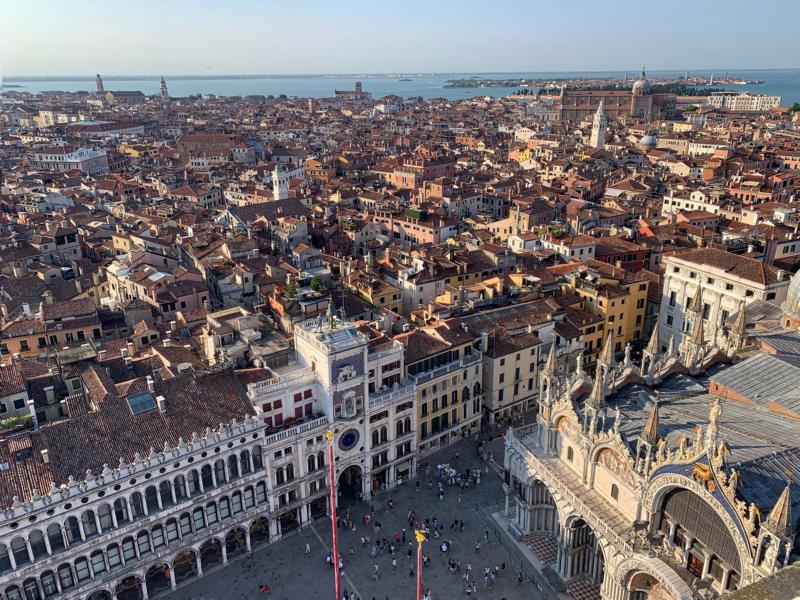 Blick vom Markusturm Venedig 