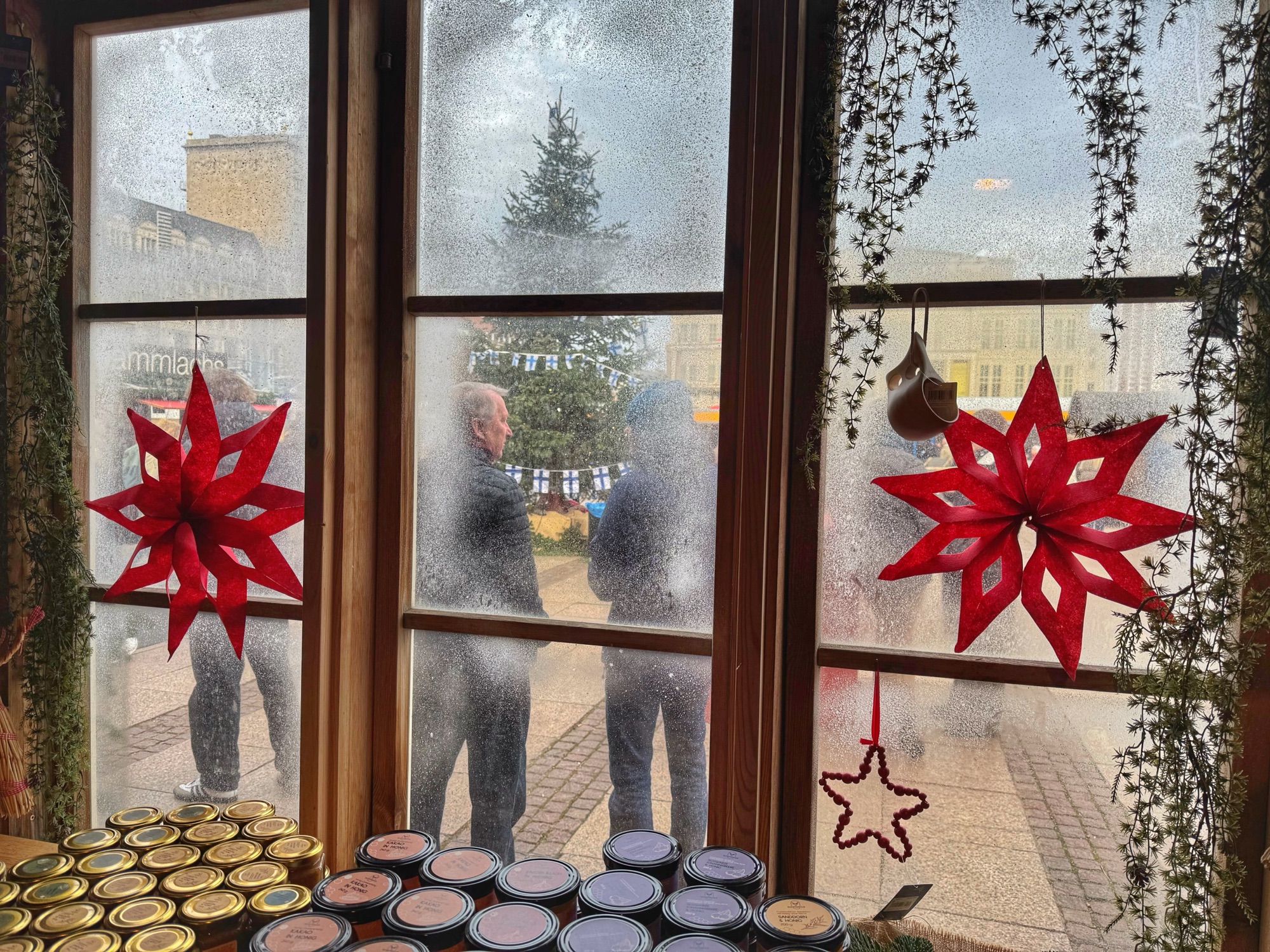 Finnischer Shop auf dem Leipziger Weihnachtsmarkt