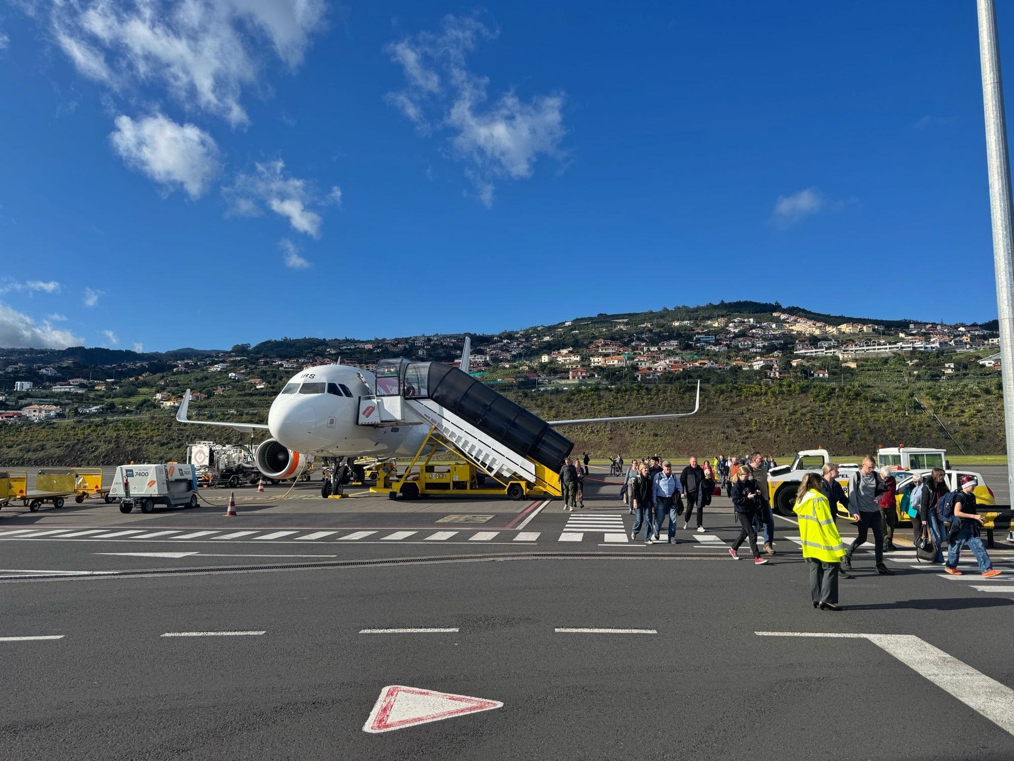 Flughafen Funchal - direkt nach Ausstieg