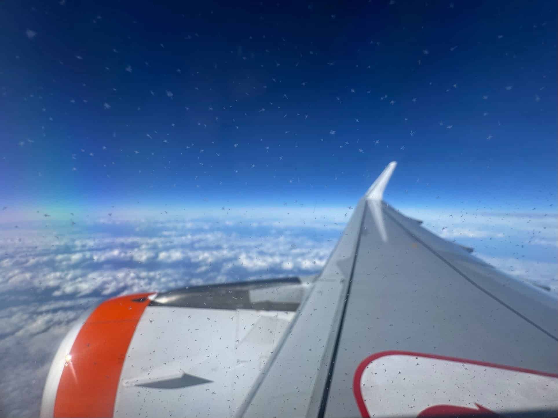 Blick aus dem Flugzeug