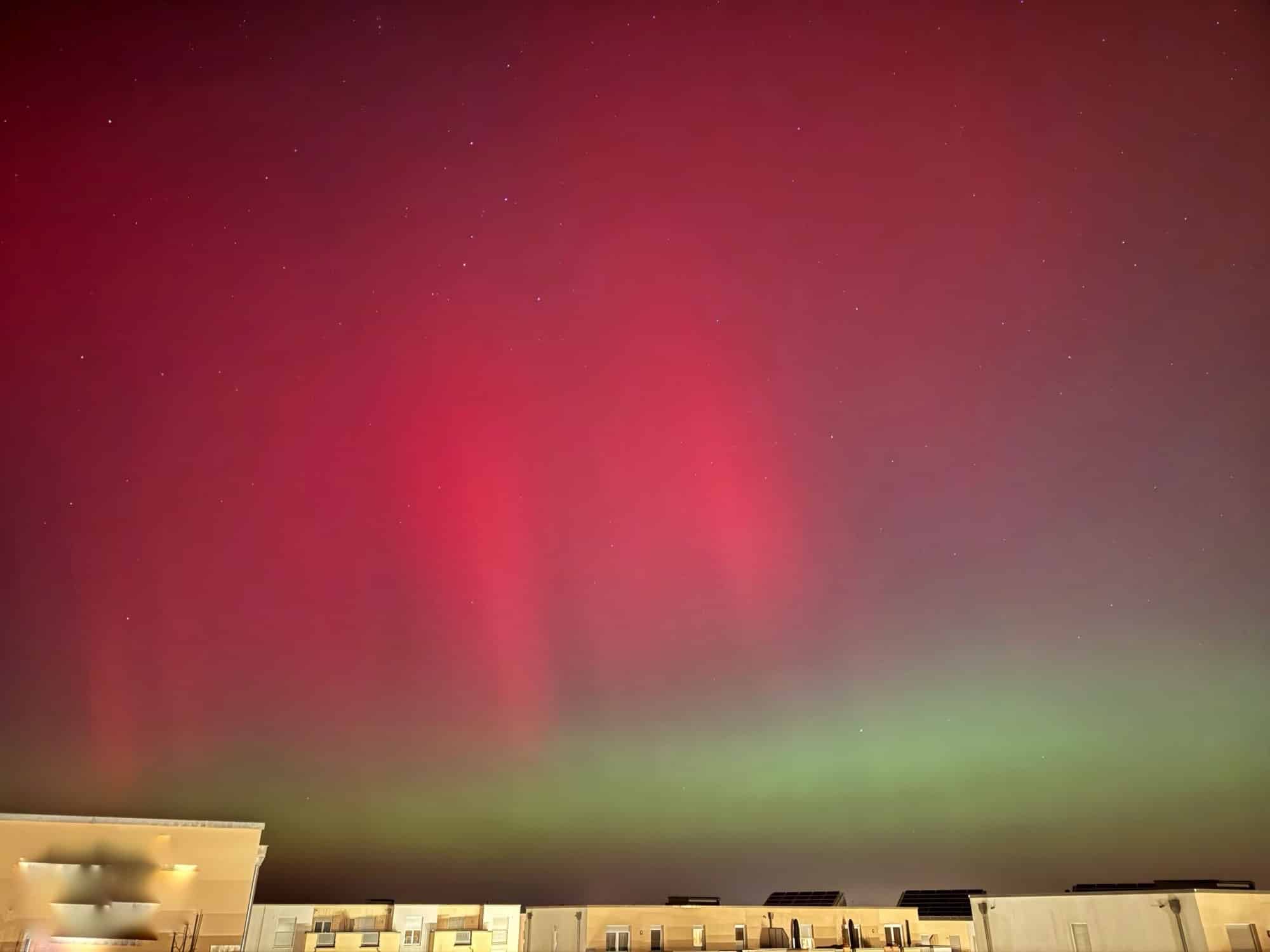 Polarlichter über Potsdam