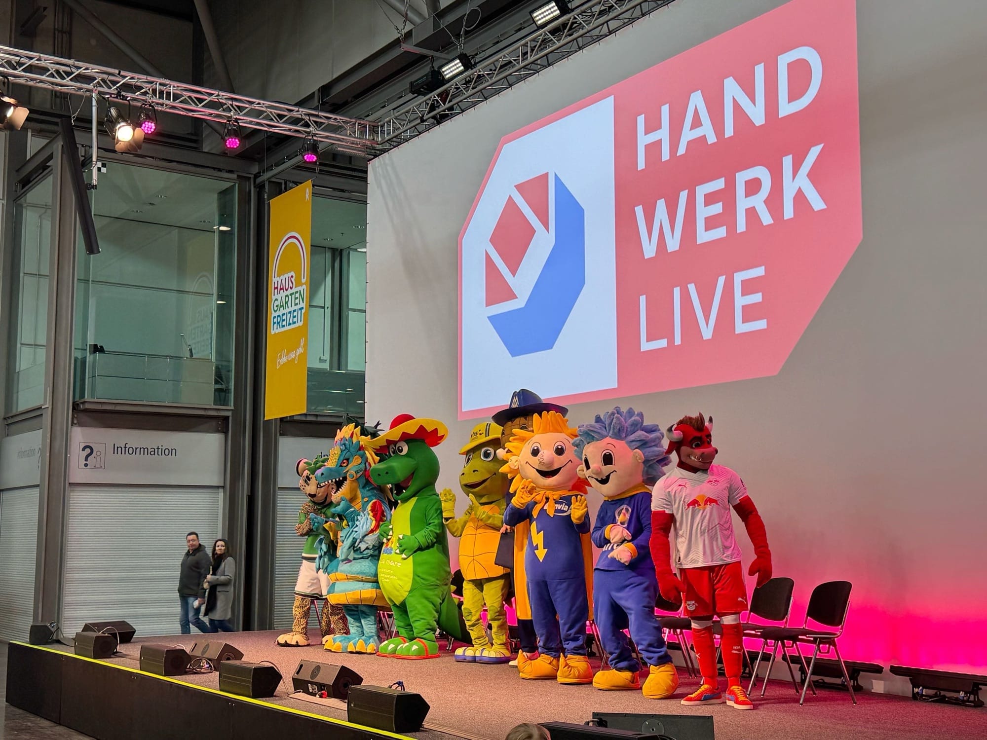 die Maskotten der Haus, Garten, Freizeit 2026