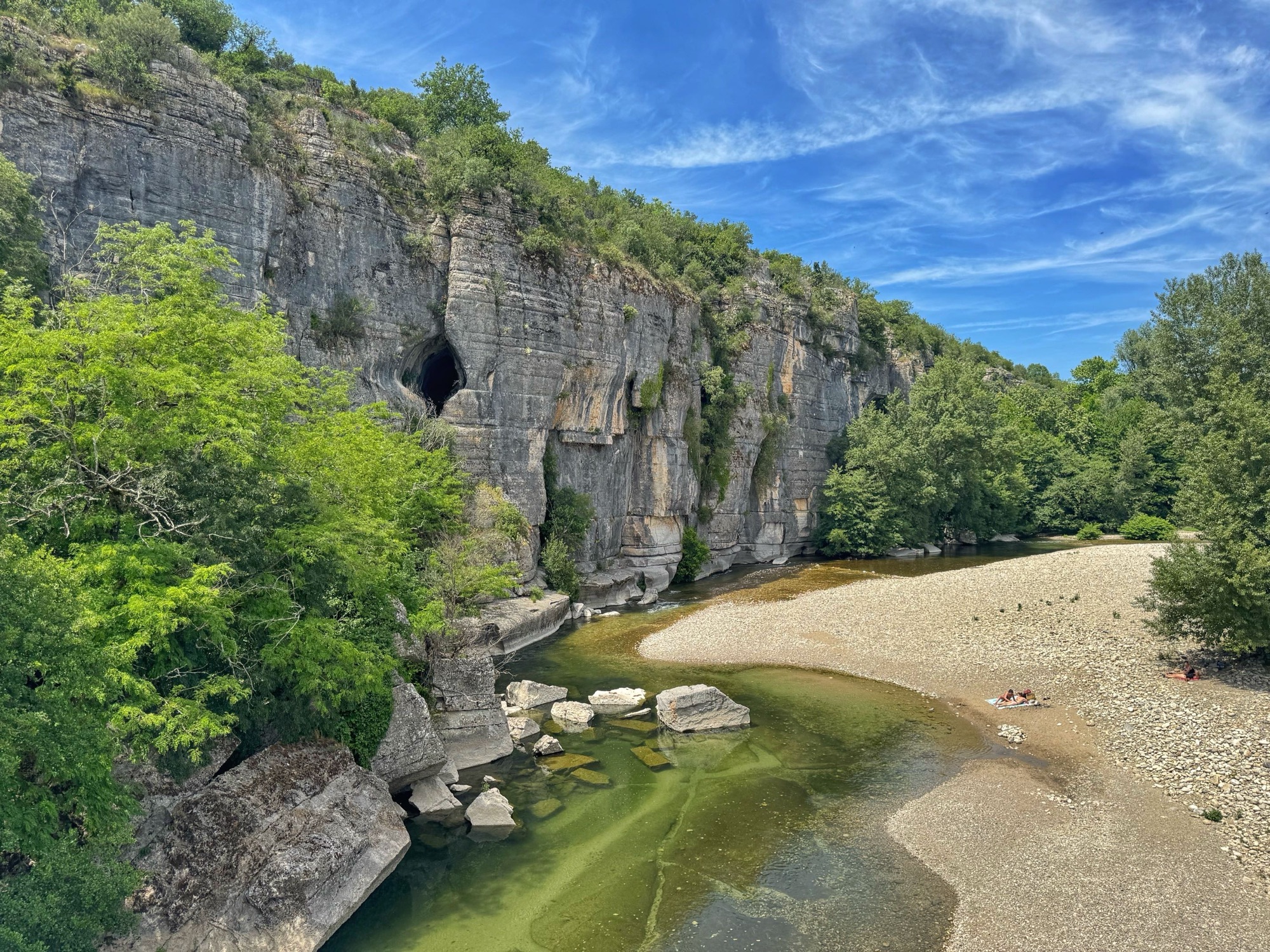 La Beaume / kurzer Blick in die Schlucht
